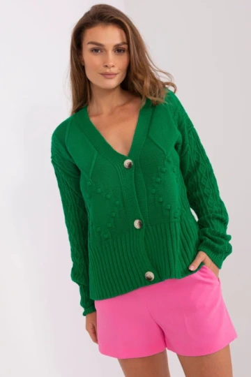 Sweter damski model ba-sw-0252.61p green - badu