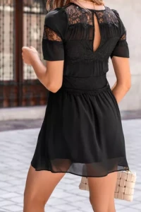Deezee.pl - Czarna sukienka mini chiffon