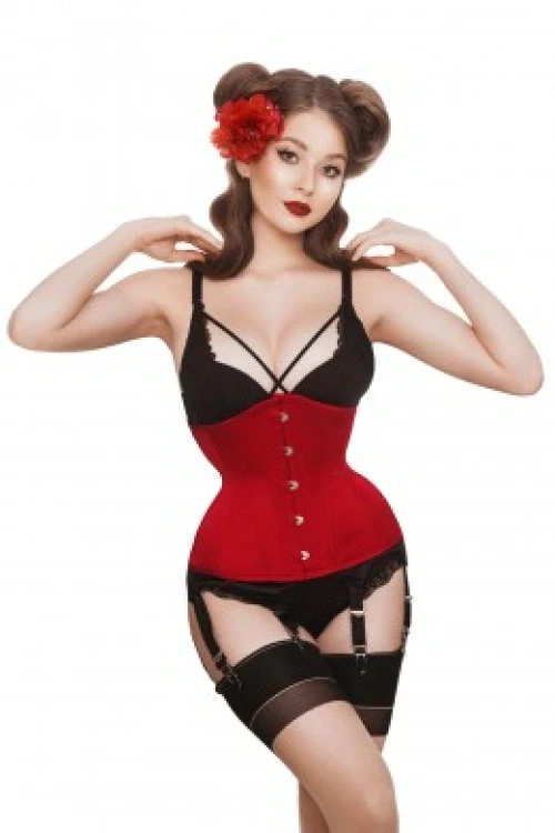 Gorset underbust mini red