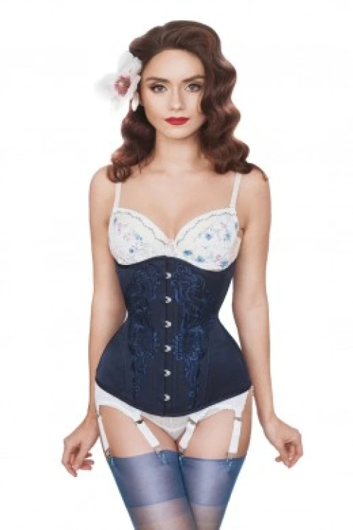 Gorset underbust longline romantic navy