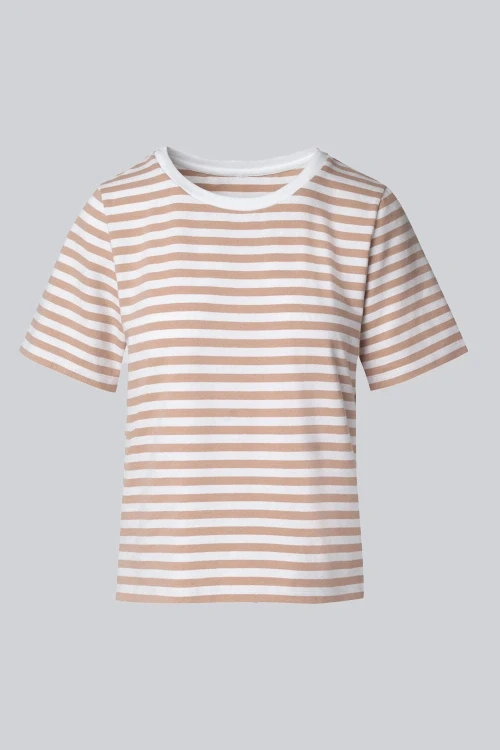 T-shirt miss marine beige stripes