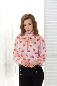 Butik-fashion - Satynowa koszula rowa dolci