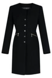 Płaszcze - Klasyczny płaszcz dagon czarny