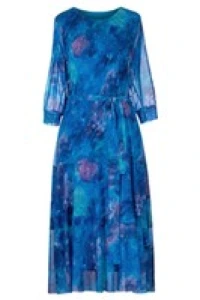 Sukienki - Sukienka dorota niebieskie mazaje