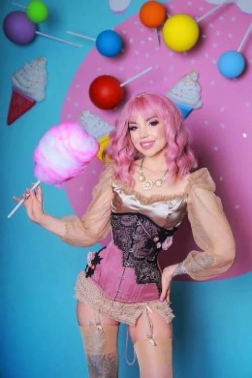 Gorset underbust cotton candy