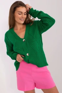 Swetry - Sweter damski model ba-sw-0252.61p green - badu