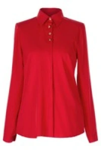 Bluzki - Koszulowa bluzka damska czerwień