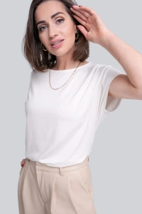 Ansin.pl - T-shirt miss feminine off white