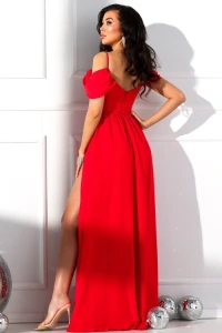 Lavika.pl - Anastazja red - czerwona szyfonowa sukienka