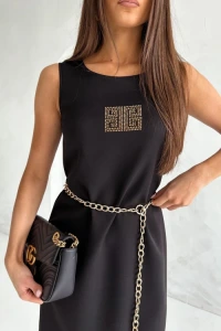 Butik-fashion - Sukienka z acuszkiem czarna madi