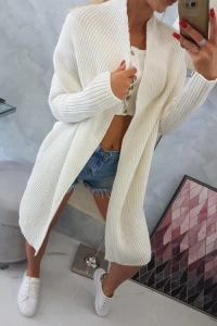 Swetry - Sweter z rękawami typu nietoperz ecru 2019t13