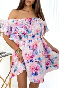 Fuegobutik.pl - Sukienka hiszpanka valentina mielczarkowski pastelowe piwonie