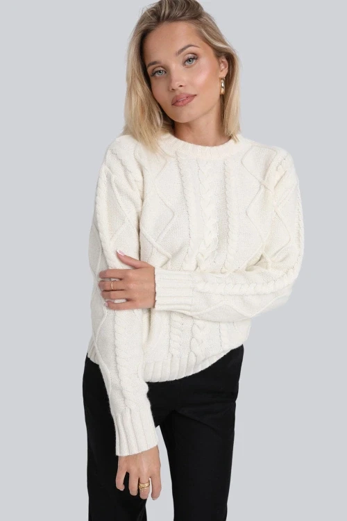 Sweter miss lovely creme