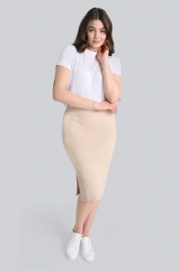 Nowości - Spódnica miss refined warm beige