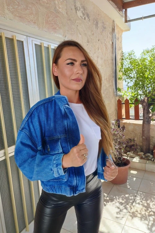 Kurtka jeansowabomberka