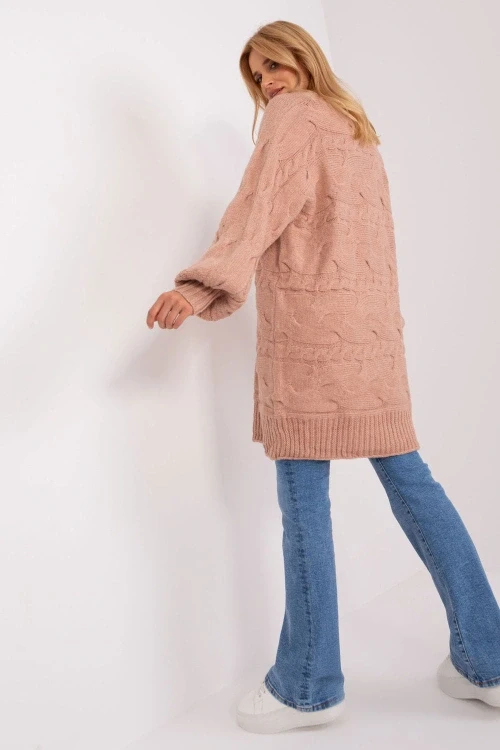 Sweter damski model at-sw-2367.76p dark pink - at