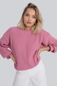 Swetry - Sweter miss daily light pink