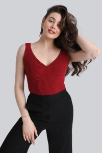 Ansin.pl - Top miss dressy raspberry red