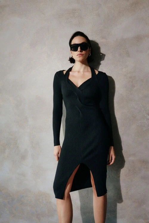 Sukienka dzianinowa mizuki black