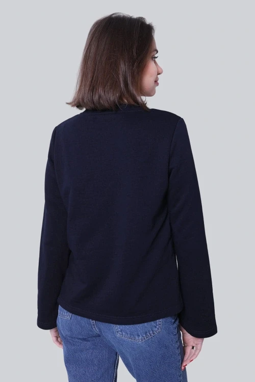 Longsleeve miss boxy deep navy