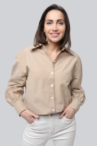 Ansin.pl - Koszula miss chic beige