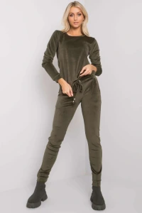 Butik-fashion - Jasny khaki komplet welurowy clarisa