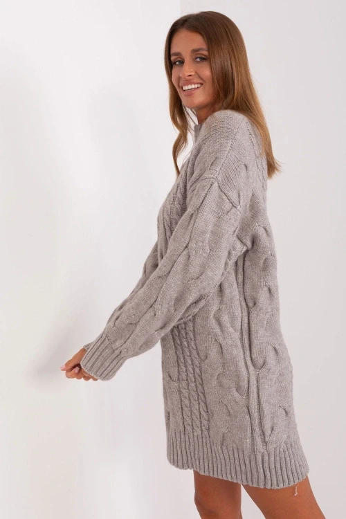 Sweter damski model at-sw-2367-1.35p grey - at