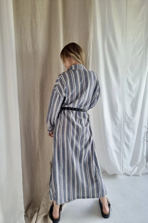 Tunika w pasy line dress