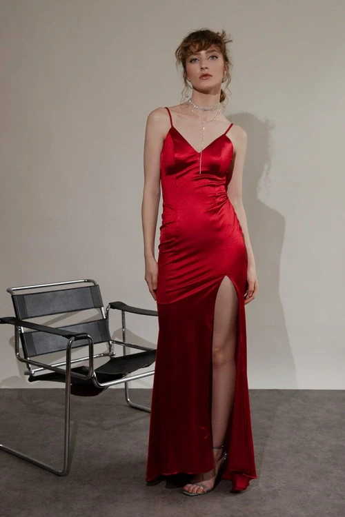 Sukienka carmen czerwona