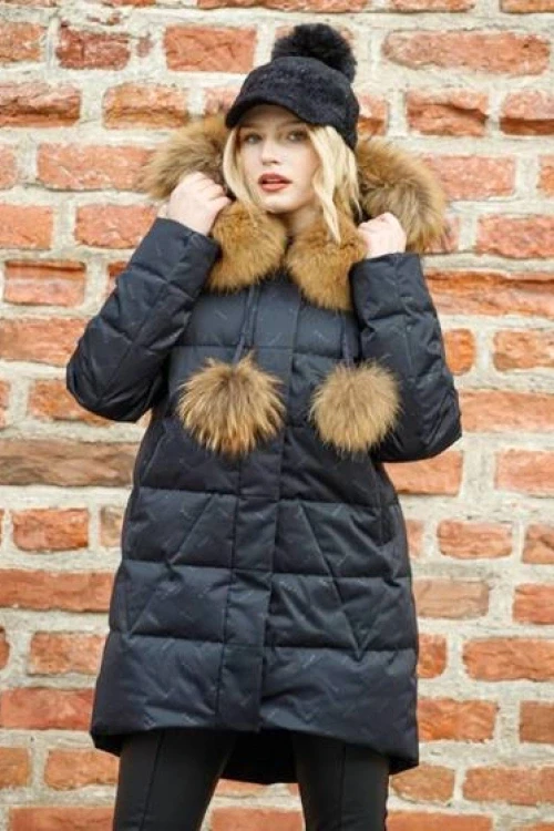 Czarna kurtka puchowa premium dankoff.dk