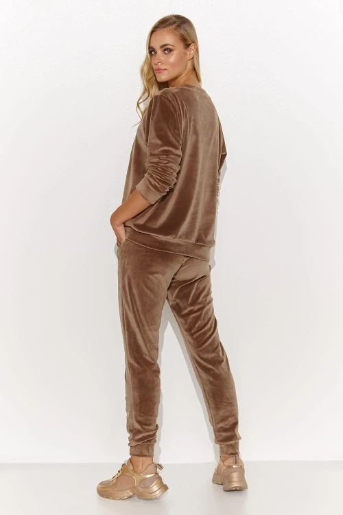 Spodnie komplet model m805 latte - makadamia