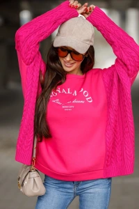 Nowości - Bluza damska model dpmc41 fuksja - miss city official