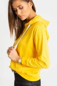 Yups.pl - Bluza klasyczna kangurka żółta