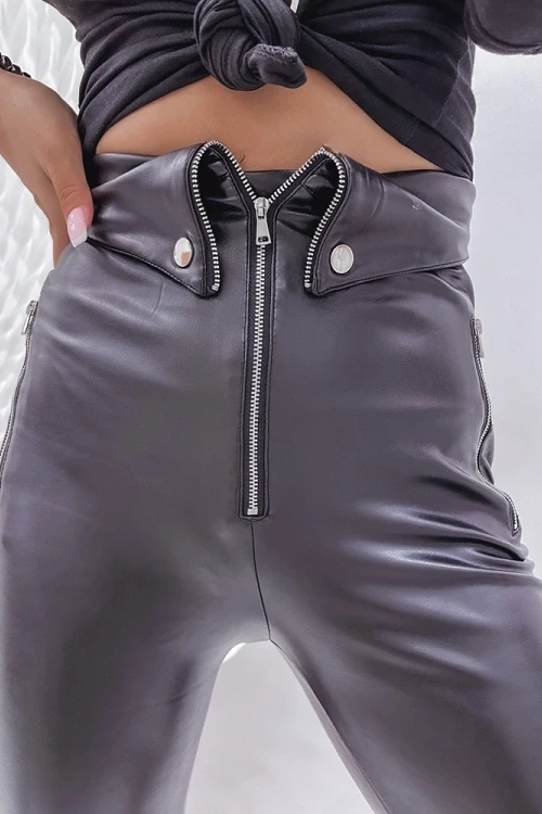 Legginsy z ekoskry woskowane