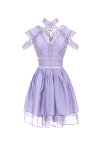 Yoshe.com - Sukienka iris lilac silk