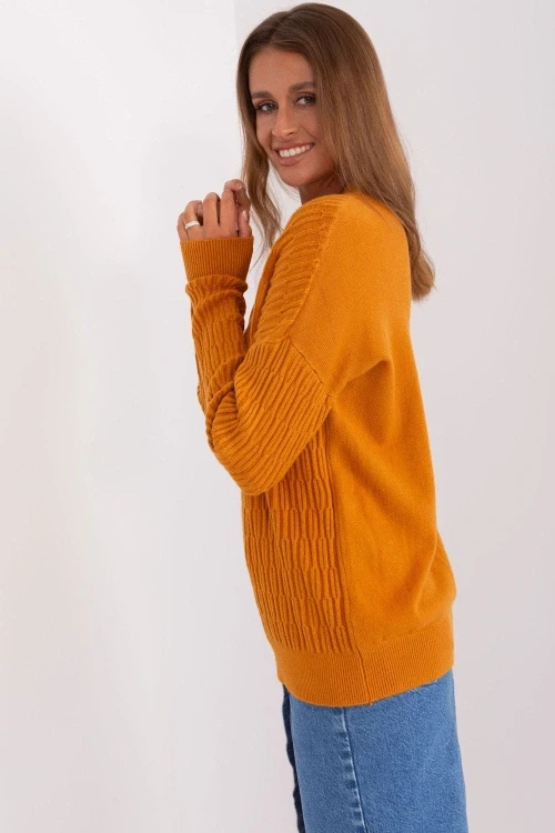 Sweter damski model at-sw-2338.14p light orange - at