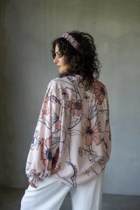 Ohbemore - Koszula z wiskozy flower shirt
