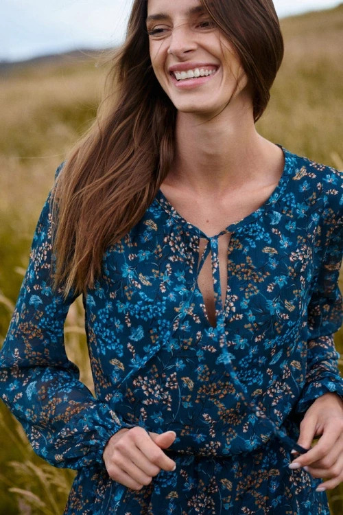 Sukienka boho blue meadow