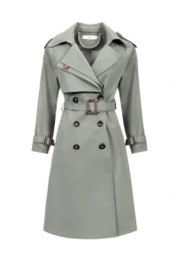 Nowości - Płaszcz trencz lisette khaki