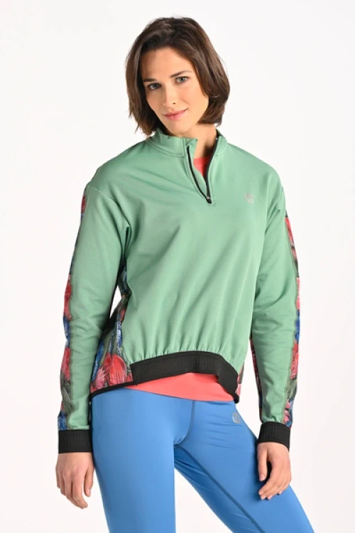 Designerska bluza sportowa zip tulips