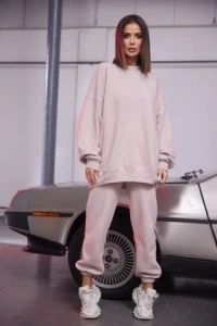 Sheila.pl - Bluza stacy - casualowa w odcieniu stłumionego różu