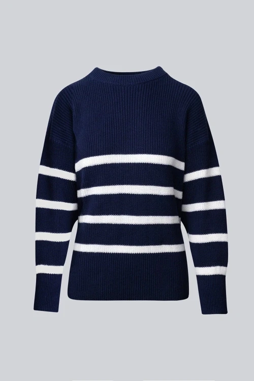 Sweter miss striped navy