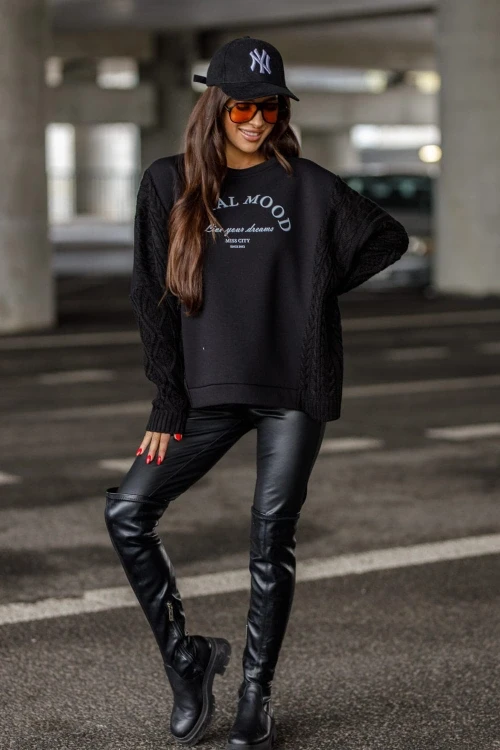 Bluza damska model dpmc41 black - miss city official