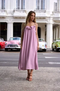 Avocadostyle.pl - Sukienka maxi z falbankami