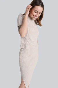 Nowości - Spódnica miss refined light beige