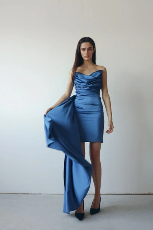Sukienka gorset tara blue