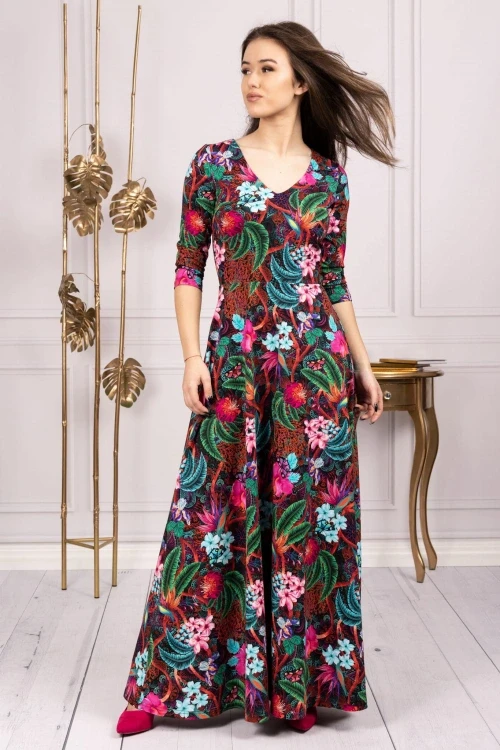 Sukienka duga "sakura" multi