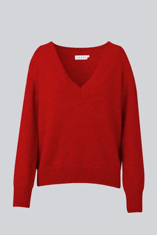 Sweter miss timeless red
