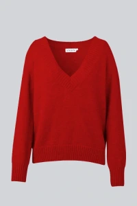 Swetry - Sweter miss timeless red