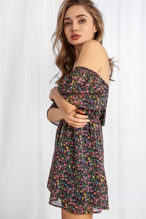 Czarna sukienka mini gloria